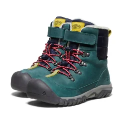Best Big Kids' Kanibou Waterproof Winter Boot | Deep Lagoon/Jazzy Kids Boots