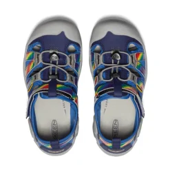 Discount Big Kids' Knotch Creek | Bright Cobalt/Rainbow Tie Dye Kids Sandals