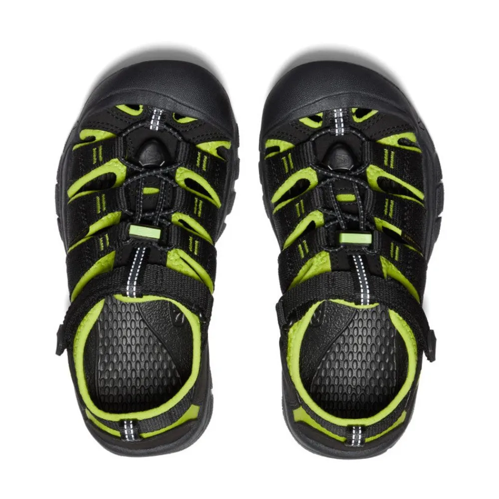 Outlet Big Kids' Newport H2 | Black/Lime Green Kids Sandals