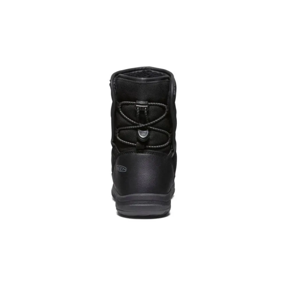 Hot Big Kids' Puffrider Waterproof Winter Boot | Black/Steel Grey Kids Boots
