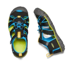 Discount Big Kids' Seacamp Ii Cnx | Black/Brilliant Blue Kids Sandals