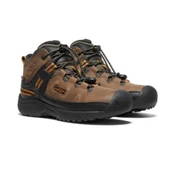 Hot Big Kids' Targhee Waterproof Boot | Dark Earth/Golden Brown Kids Boots
