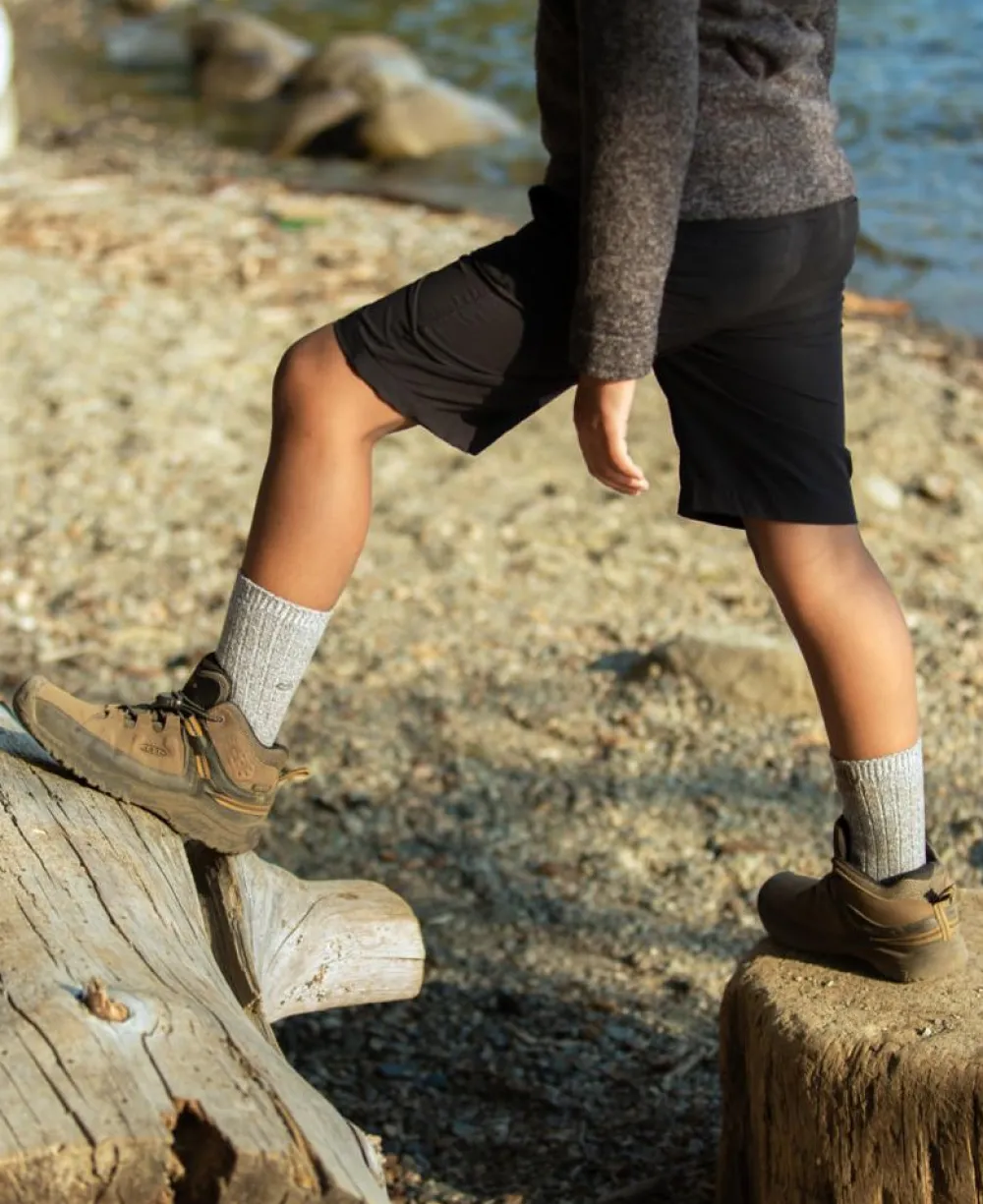 Hot Big Kids' Targhee Waterproof Boot | Dark Earth/Golden Brown Kids Boots