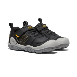 Clearance Little Kids' Knotch Peak Sneaker | Black/ Yellow Kids Shoes