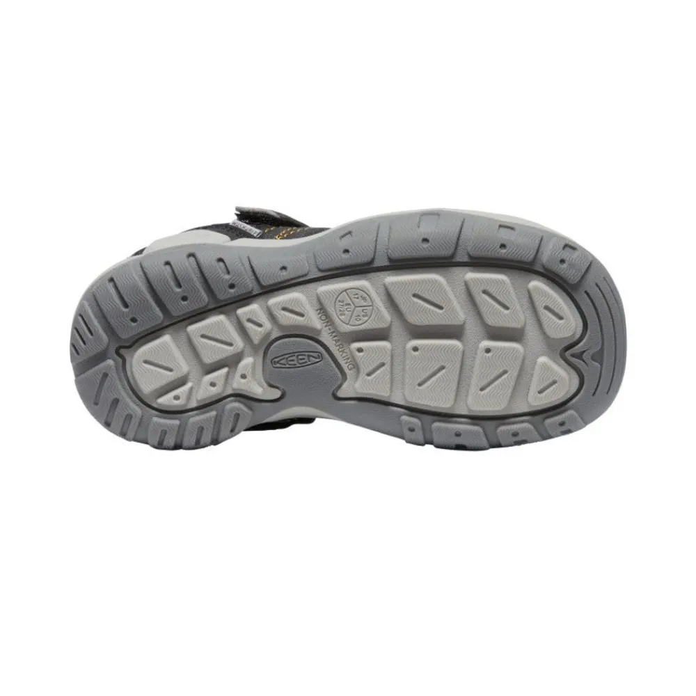 Clearance Little Kids' Knotch Peak Sneaker | Black/ Yellow Kids Shoes