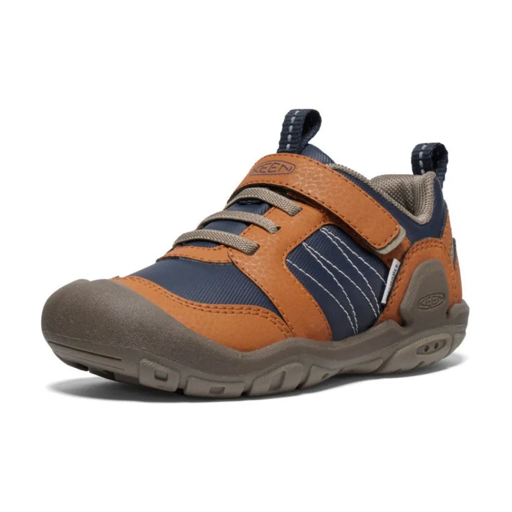 Fashion Little Kids' Knotch Peak Sneaker | Maple/Sky Captain Kids Shoes