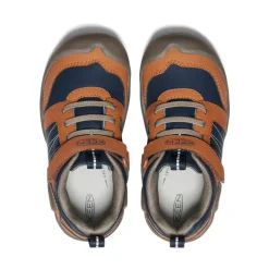 Fashion Little Kids' Knotch Peak Sneaker | Maple/Sky Captain Kids Shoes