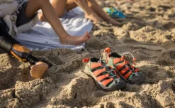 Fashion Little Kids' Newport Boundless Sandal | Granite Green/Scarlet Ibis Kids Sandals