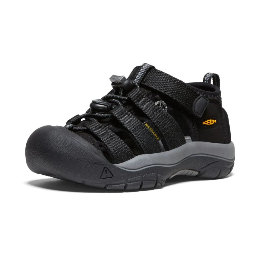 Best Little Kids' Newport H2 | Black/ Yellow Kids Sandals