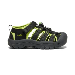 New Little Kids' Newport H2 | Black/Lime Green Kids Sandals
