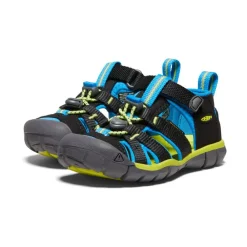 Sale Little Kids' Seacamp Ii Cnx | Black/Brilliant Blue Kids Sandals