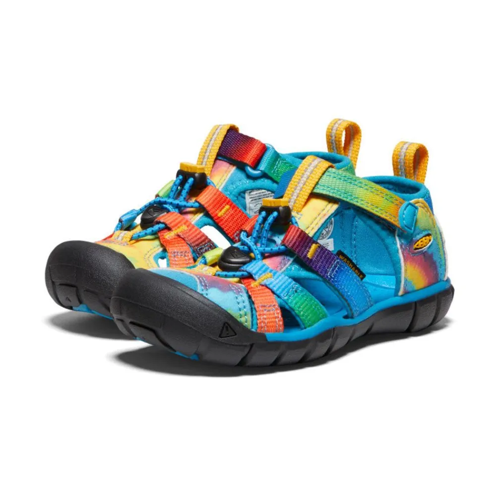 New Little Kids' Seacamp Ii Cnx | Vivid Blue/Original Tie Dye Kids Sandals