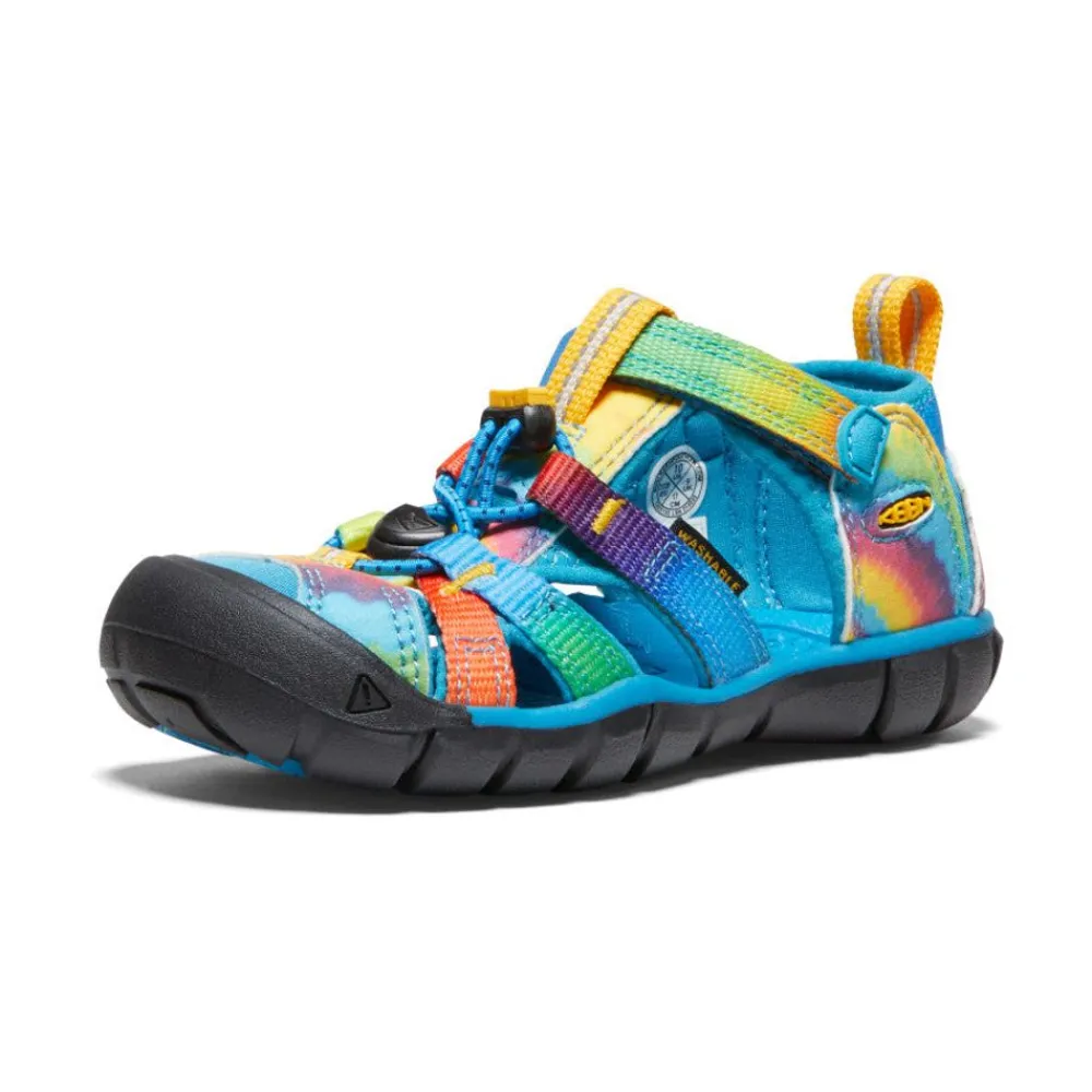 New Little Kids' Seacamp Ii Cnx | Vivid Blue/Original Tie Dye Kids Sandals