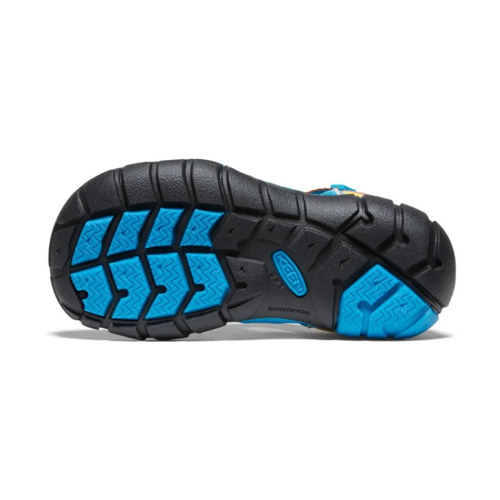 New Little Kids' Seacamp Ii Cnx | Vivid Blue/Original Tie Dye Kids Sandals