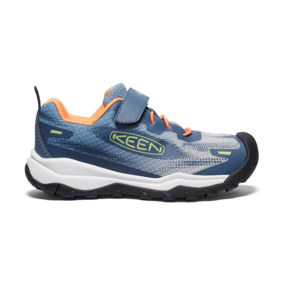 New Little Kids' Wanduro Speed Hiking Shoe | Vintage Indigo/Tangerine Kids Shoes