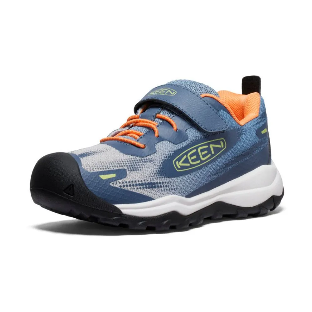 New Little Kids' Wanduro Speed Hiking Shoe | Vintage Indigo/Tangerine Kids Shoes