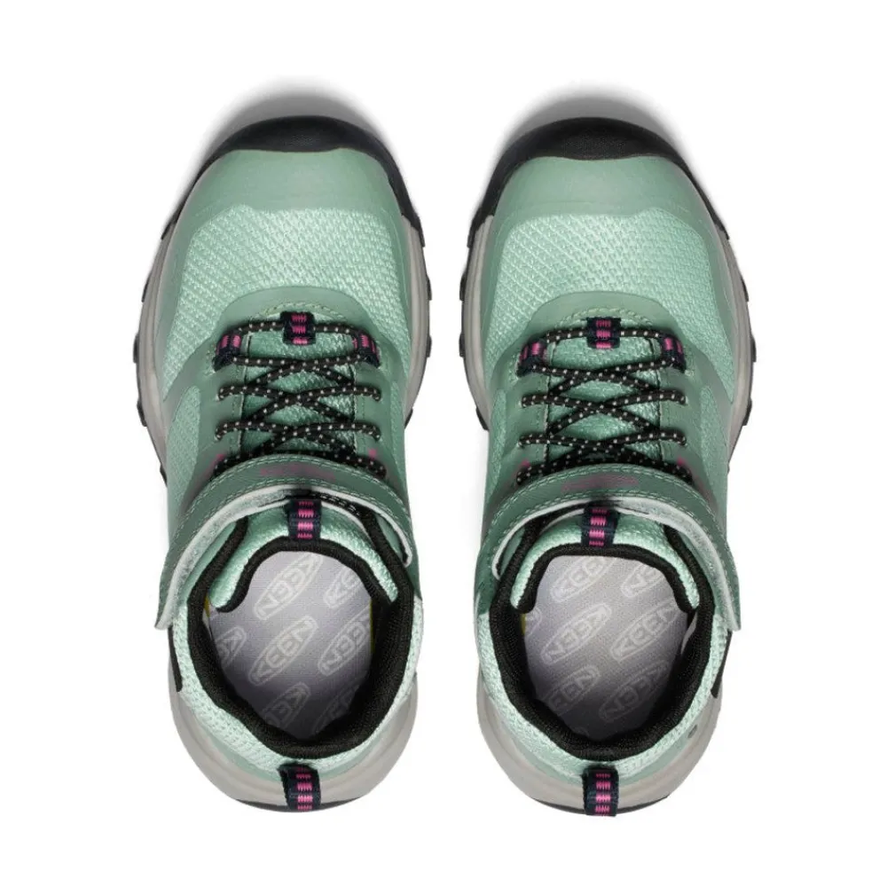 Fashion Little Kids' Wanduro Waterproof Boot | Granite Green/Ibis Rose Kids Boots