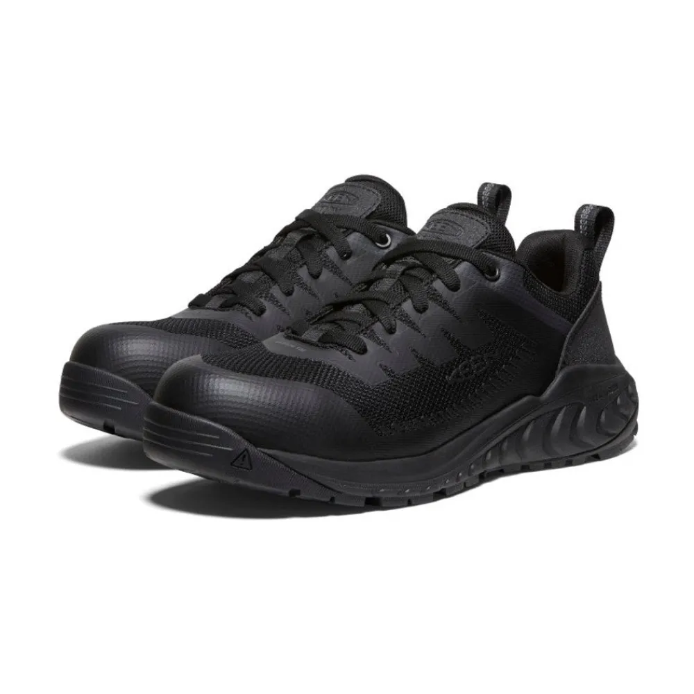 Fashion Men'S Arvada Esd Work Sneaker (Carbon-Fiber Toe) | Black/Black Men Work Boots & Shoes