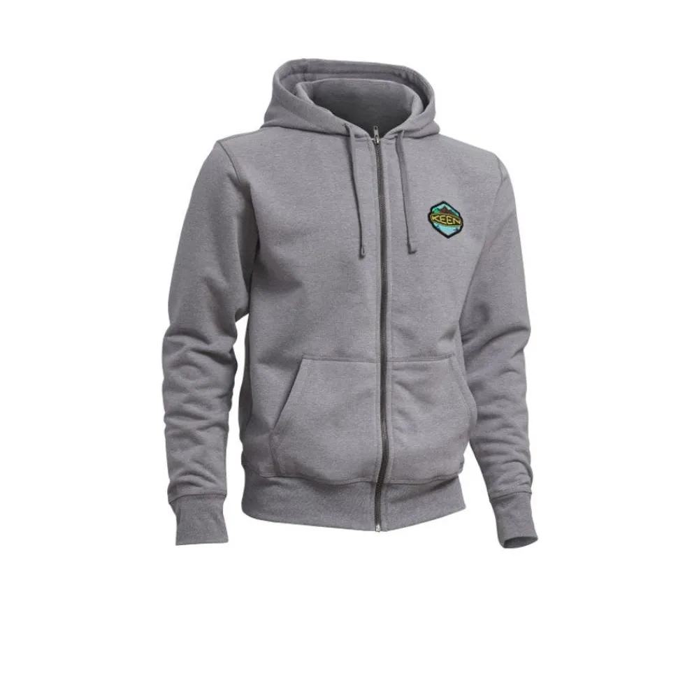 Sale Men'S Badge Hoodie | Medium Gray Heather Men Accessories