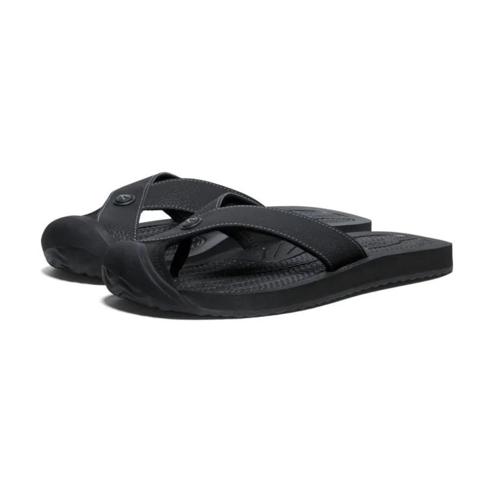 Clearance Men'S Barbados Flip-Flop | Black/Steel Grey Men Slip-Ons