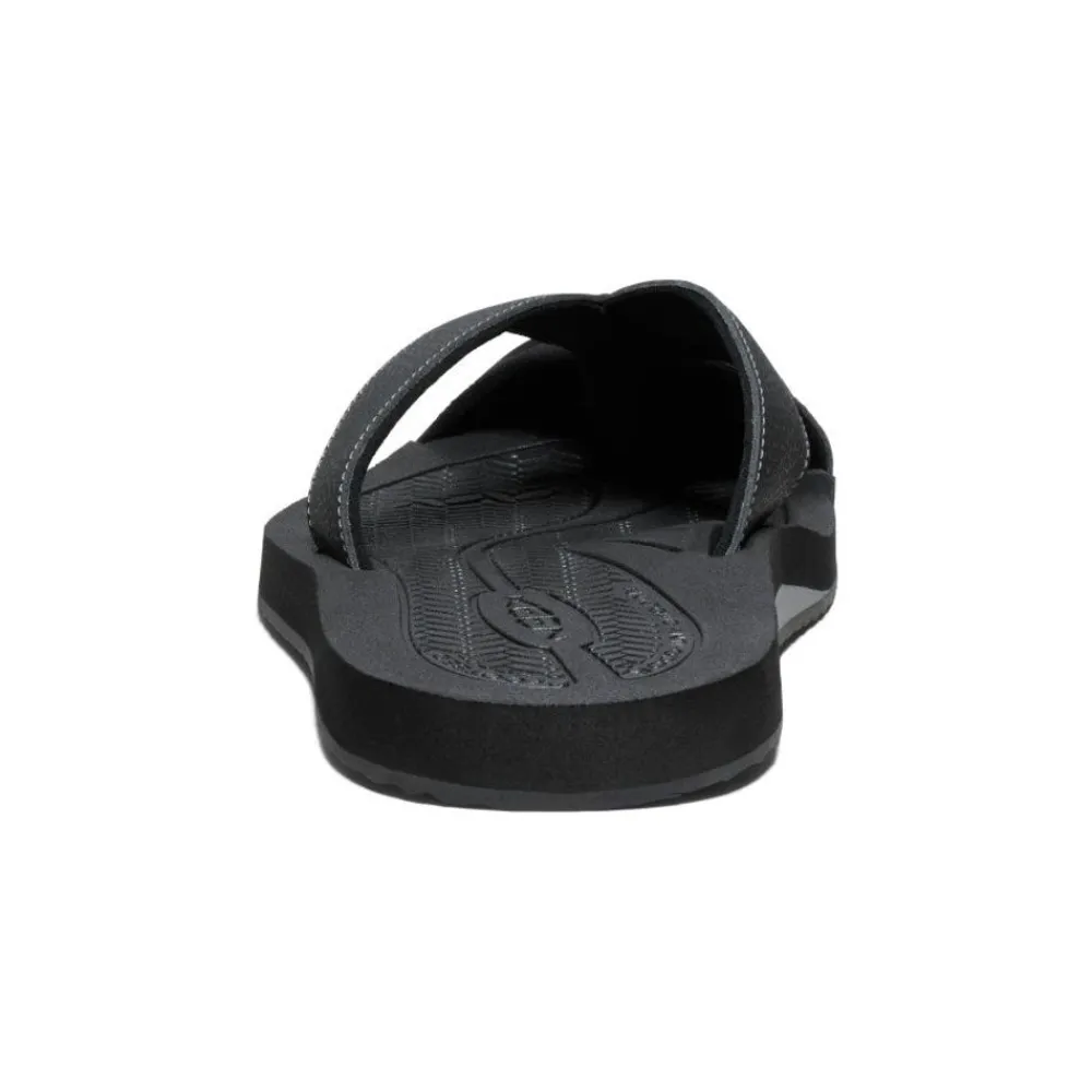Clearance Men'S Barbados Flip-Flop | Black/Steel Grey Men Slip-Ons
