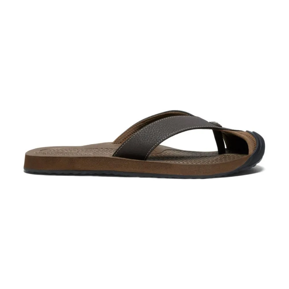 Clearance Men'S Barbados Flip-Flop | Java/Dark Earth Men Slip-Ons
