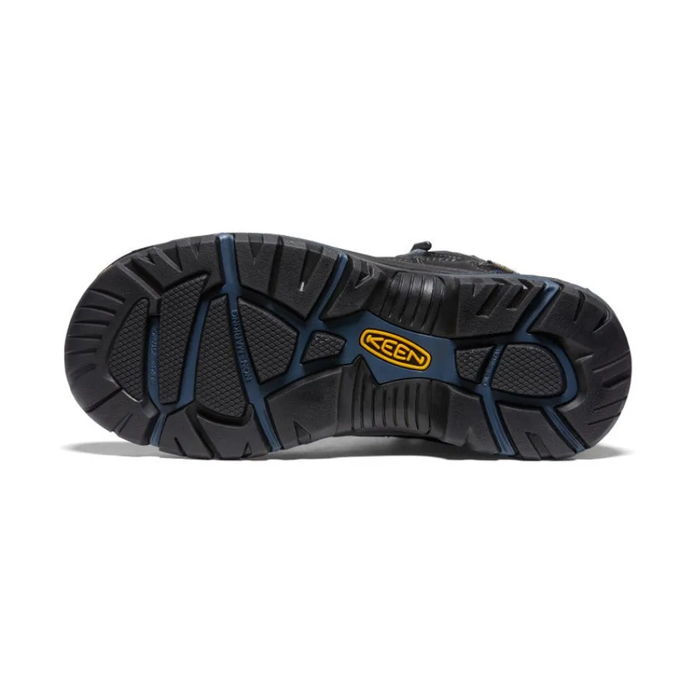 Hot Men'S Braddock Waterproof Mid (Soft Toe) | Raven/Estate Blue Men Work Boots & Shoes