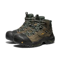 Discount Men'S Braddock Waterproof Mid (Steel Toe) | Gargoyle/Forest Night Men Work Boots & Shoes