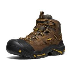 Hot Men'S Braddock Waterproof Mid (Steel Toe) | Cascade Brown/Tawny Olive Men Work Boots & Shoes