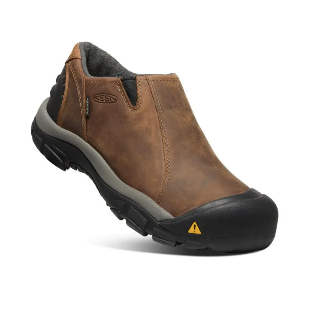 Sale Men'S Brixen Waterproof Low | Slate Black/Madder Brown Men Slip-Ons