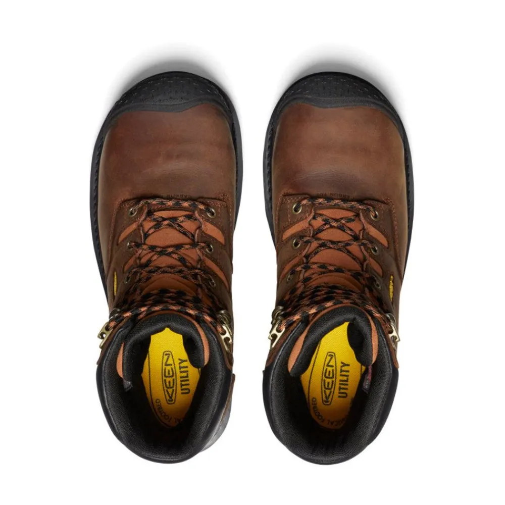 Outlet Men'S Camden 8" Insulated Waterproof Boot (Carbon-Fiber Toe) | Leather Brown/Black Men Work Boots & Shoes