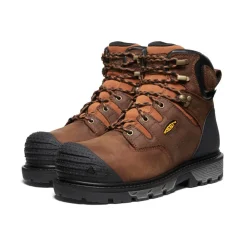 Hot Men'S Camden 6" Waterproof Boot (Carbon-Fiber Toe) | Leather Brown/Black Men Work Boots & Shoes