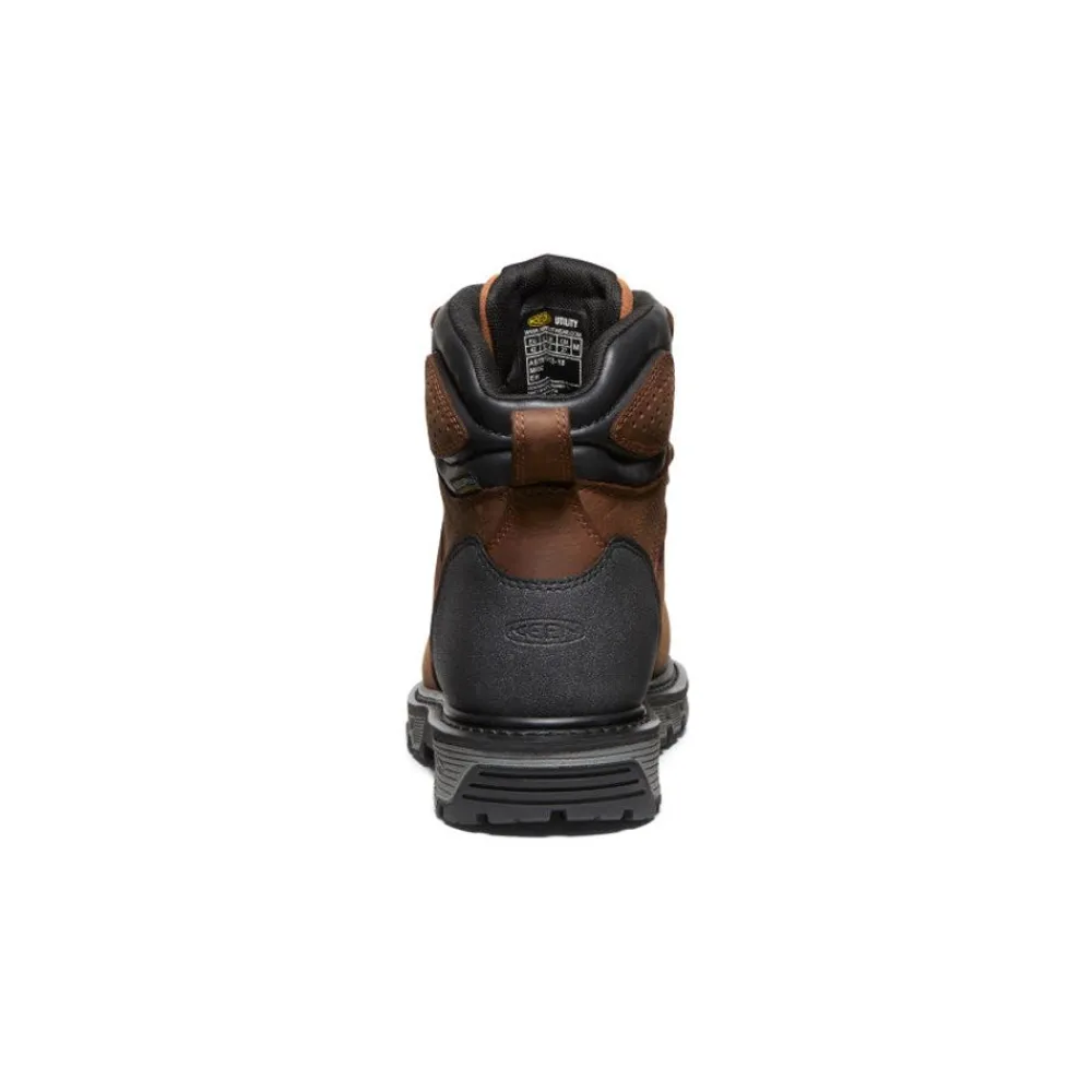 Hot Men'S Camden 6" Waterproof Boot (Carbon-Fiber Toe) | Leather Brown/Black Men Work Boots & Shoes