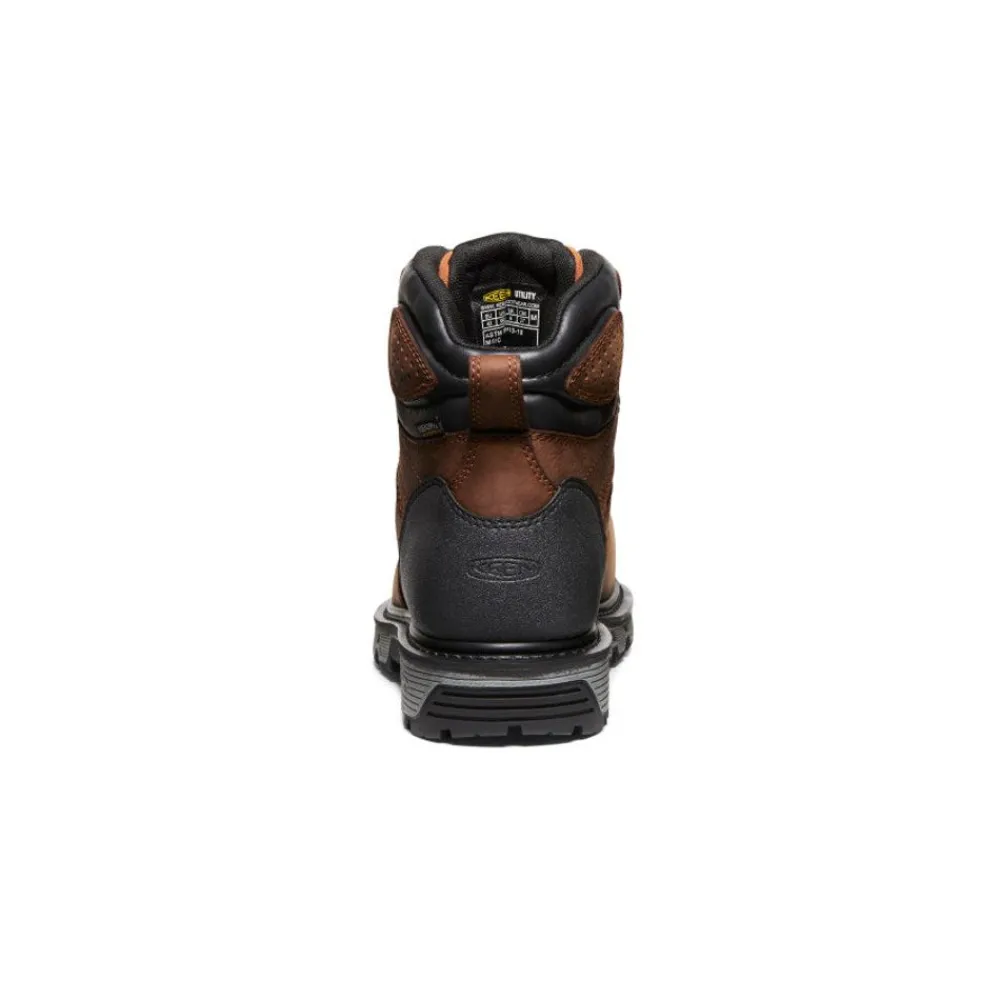Online Men'S Camden 6" Waterproof Boot Int Met (Carbon-Fiber Toe) | Leather Brown/Black Men Work Boots & Shoes