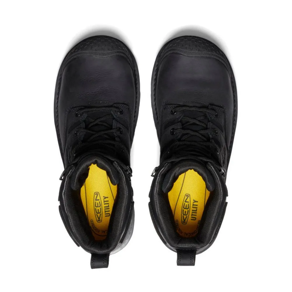 Sale Men'S Camden 6" Waterproof Boot (Carbon-Fiber Toe) | Black/Black Men Work Boots & Shoes