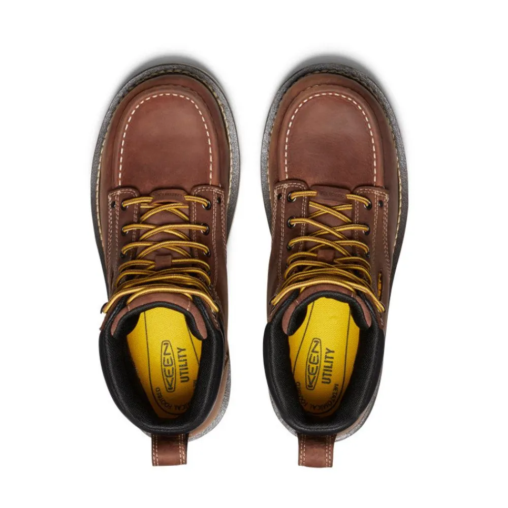 New Men'S Cincinnati 6" Waterproof Boot (Carbon-Fiber Toe) | Tuscan Red/Sandshell Men Work Boots & Shoes