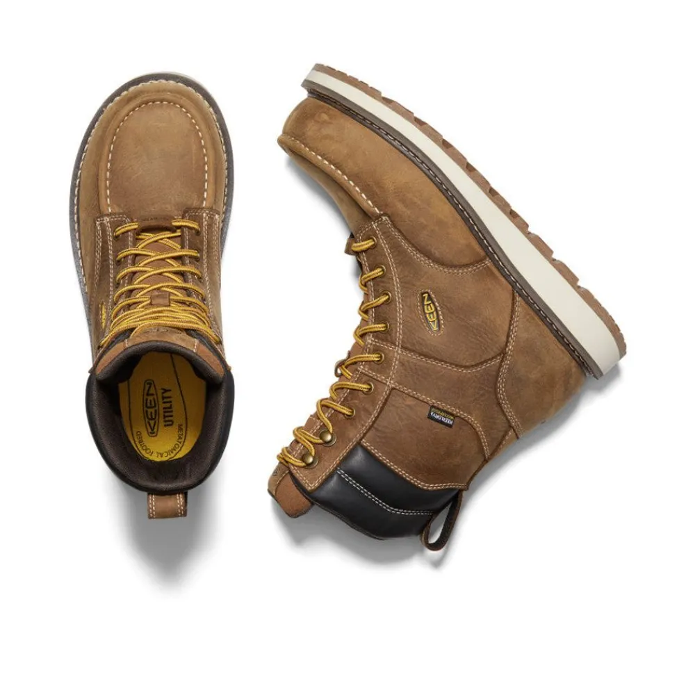 Best Men'S Cincinnati 8" Waterproof Boot (Carbon-Fiber Toe) | Belgian/Sandshell Men Work Boots & Shoes