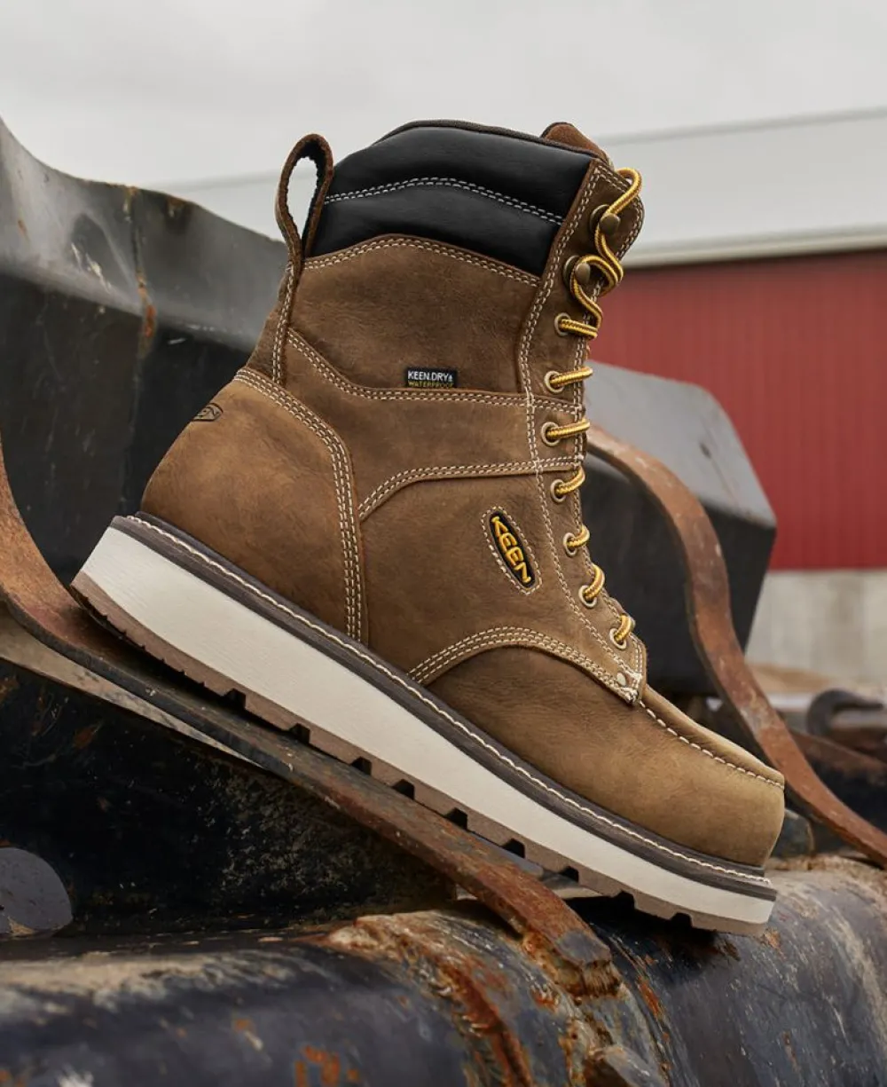 Best Men'S Cincinnati 8" Waterproof Boot (Carbon-Fiber Toe) | Belgian/Sandshell Men Work Boots & Shoes