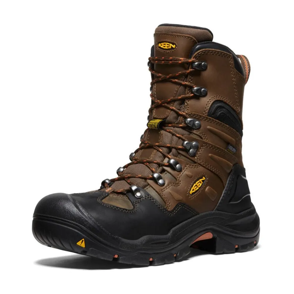 Clearance Men'S Coburg 8" Waterproof Boot (Steel Toe) | Cascade Brown/Brindle Men Work Boots & Shoes