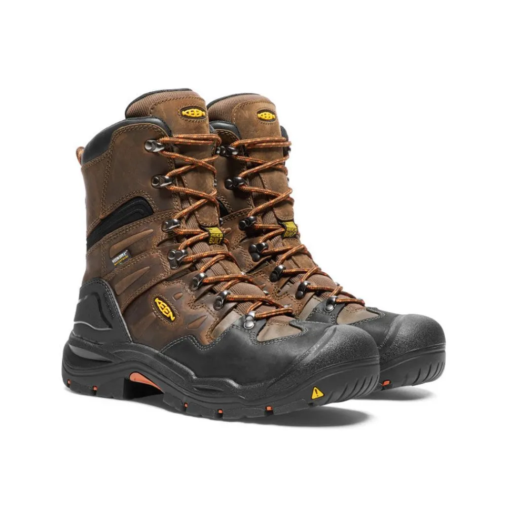 Clearance Men'S Coburg 8" Waterproof Boot (Steel Toe) | Cascade Brown/Brindle Men Work Boots & Shoes