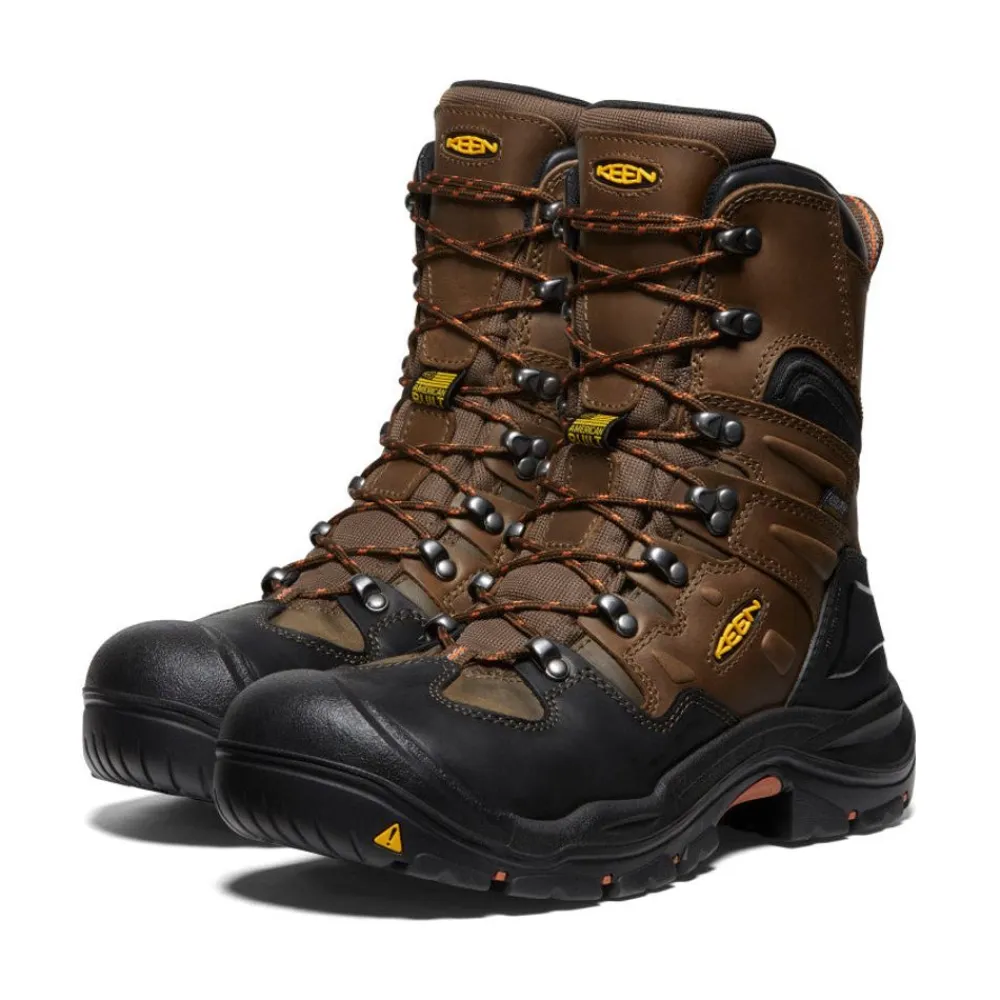 Clearance Men'S Coburg 8" Waterproof Boot (Steel Toe) | Cascade Brown/Brindle Men Work Boots & Shoes