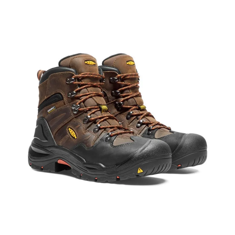 Online Men'S Coburg 6" Waterproof Boot (Steel Toe) | Cascade Brown/Brindle Men Work Boots & Shoes