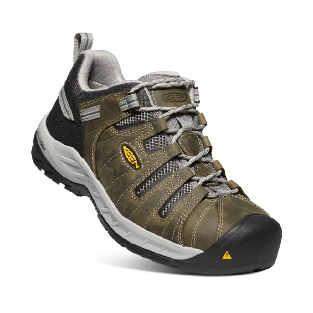 New Men'S Flint Ii (Steel Toe) | Gargoyle/Paloma Men Work Boots & Shoes