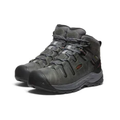 Hot Men'S Flint Ii Waterproof Mid (Soft Toe) | Steel Grey/Tortoise Shell Men Work Boots & Shoes