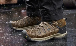 Clearance Men'S Flint Ii Waterproof Boot (Steel Toe) | Cascade Brown/Orion Blue Men Work Boots & Shoes