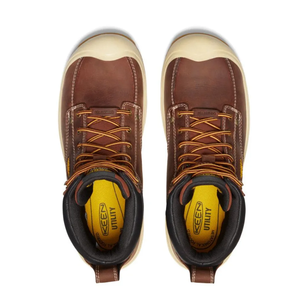 New Men'S Fort Wayne 6" Waterproof (Carbon-Fiber Toe) | Tortoise Shell/Gum Men Work Boots & Shoes