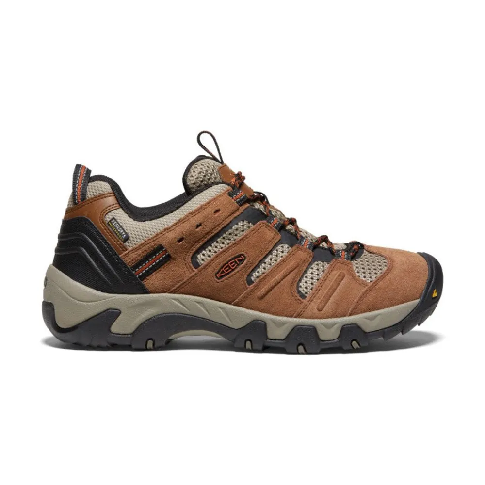 Sale Men'S Headout Waterproof Hiking Shoe | Bison/Fossil Orange Men Shoes