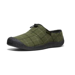 Fashion Men'S Howser Iii Slide | Dark Olive Plaid Men Slip-Ons