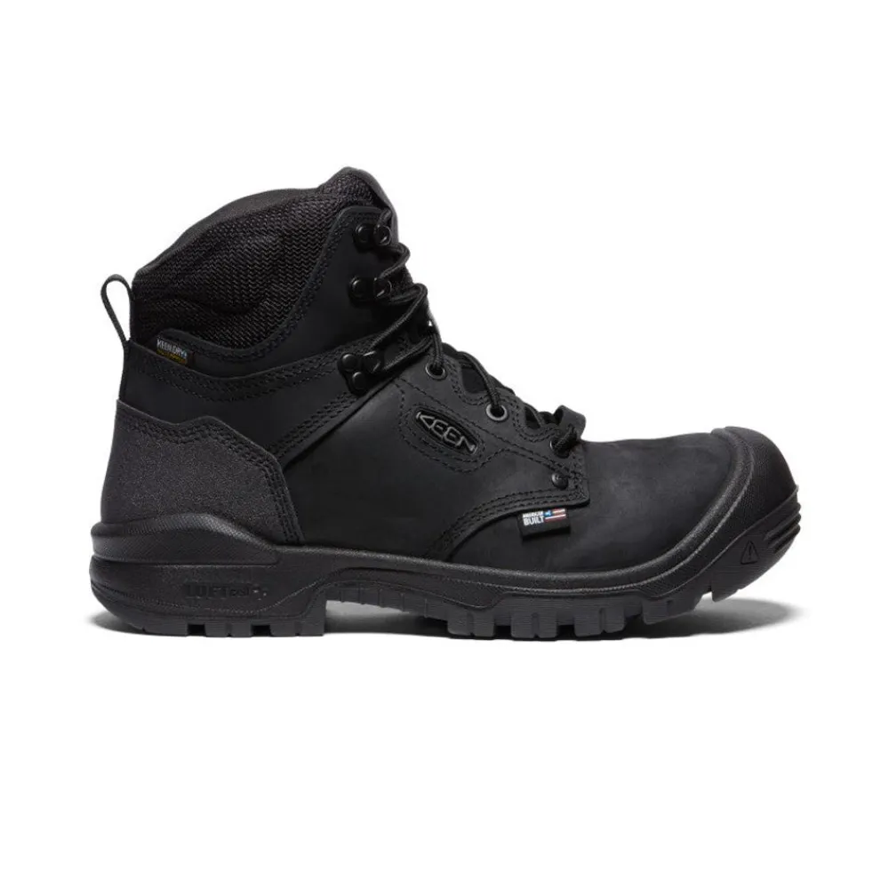 New Men'S Independence 6" Waterproof Boot (Carbon Fiber Toe) | Black/Black Men Work Boots & Shoes