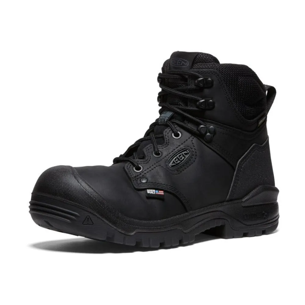 Online Men'S Independence 6" Waterproof Boot (Soft Toe) | Black/Black Men Work Boots & Shoes
